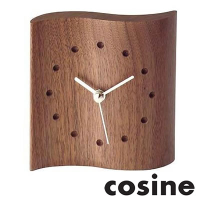 cosine（コサイン）マイン時計（小）/MC-100 ［ウォルナット］