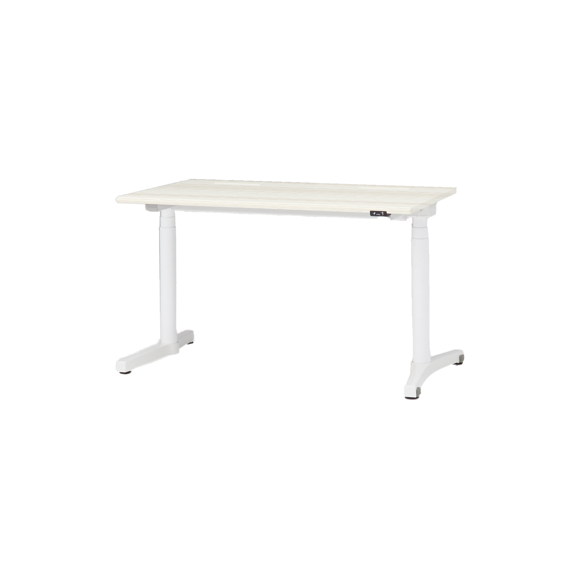 トイロ デスク （ toiro desk ） JZD-1207HA-CWH 昇降スイッチ 塗装脚/ホワイト W120 × D67.5cm ラウンドエッジ [ WH/天板61×脚W9］
