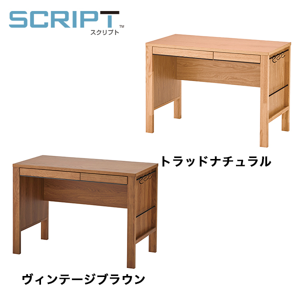 スクリプト SCRIPT 幅105cm 奥行55cm SC-D105 学習机 シンプル デスク