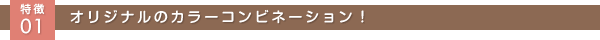 オリジナルのカラーコンビネーション
