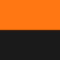 オレンジ×ブラック