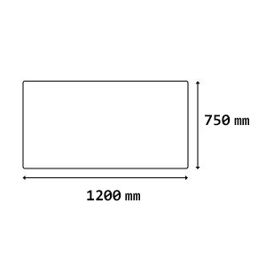 ダイニング テーブル マット 透明 クリア 光沢仕上げ ノンフタル素材 1200×750mm (厚み1.5mm）