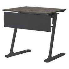 折りたたみテーブル レスパス ブラック幕板付 棚付 750×600mm ［脚：ブラック/天板：アッシュドオークD］ THT-076KX1-TR