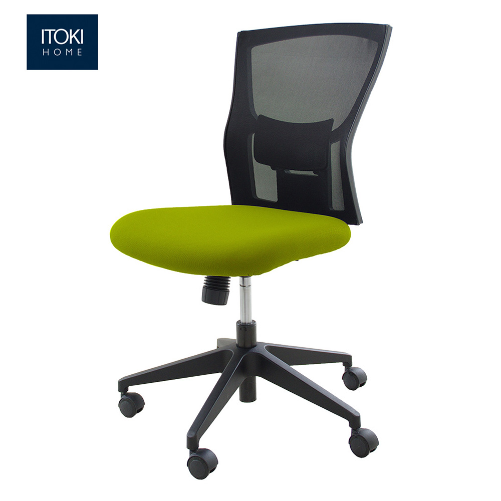 サリダチェア （ SALIDA CHAIR ） YL5 肘なし 背メッシュ YL5-LGBL ［ライムグリーン］  5月下旬入荷予定