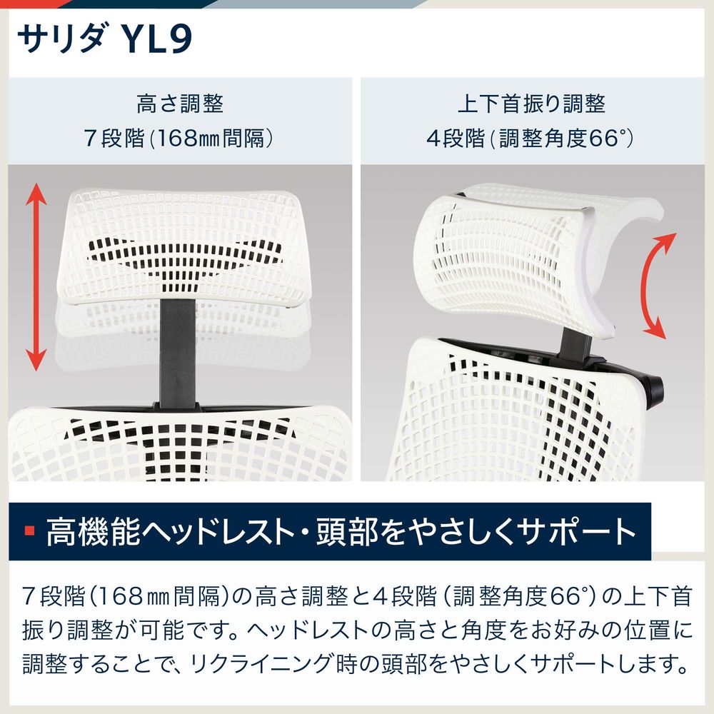 サリダチェア YL9 可動肘 YL9-BLEL｜オフィスチェア｜イトーキ公式オンラインショップ
